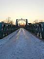 Most Bartoszowicki zimą