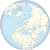 Belgium on the globe (Europe centered).svg