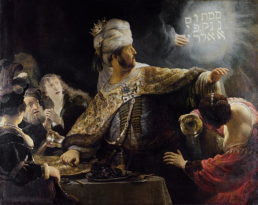 Belsazars feest, Rembrandt, 1635