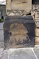 Benchmark on gatepost at entrance to St Mary's Rest Garden - geograph.org.uk - 3398763.jpg