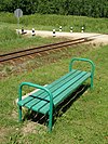 Parada de ferrocarril a la parròquia de Beļava