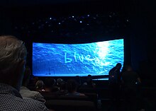 This is a photograph of Blue, a theatre performance, during the Adelaide Festival 2024 at the Scott Theatre, now the university's largest lecture hall.