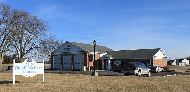 File:Bluebush Road Library & Fire Station No.3 Frenchtown Township Michigan.JPG