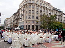 Catholic priests from all over the world in Budapest, 2013 Bp-priests.jpg