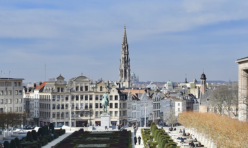 File:Brussels view from Mont des Arts, Brussels, Belgium (cropped).jpg