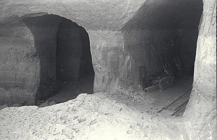 The Bergkristall tunnel system at Gusen was built to protect Me 262 production from air raids.
