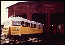 California Western Railroad gas railcar M100. May 1972. CALIFORNIA WESTERN RAILROAD - NARA - 542899.jpg