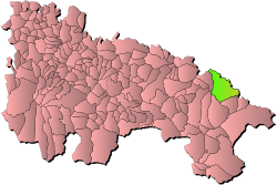 Ubicación del Municipio dentro de La Rioja.