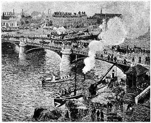 Camille Pissarro Brücke in Rouen (aus Kunst und Künstler 1904).jpg