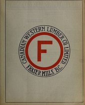 Fraser Mills company logo Canadian forest industries 1911 (1911) (20515453072).jpg