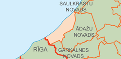 Location of Carnikava Municipality