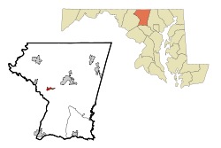 Location of New Windsor, Maryland