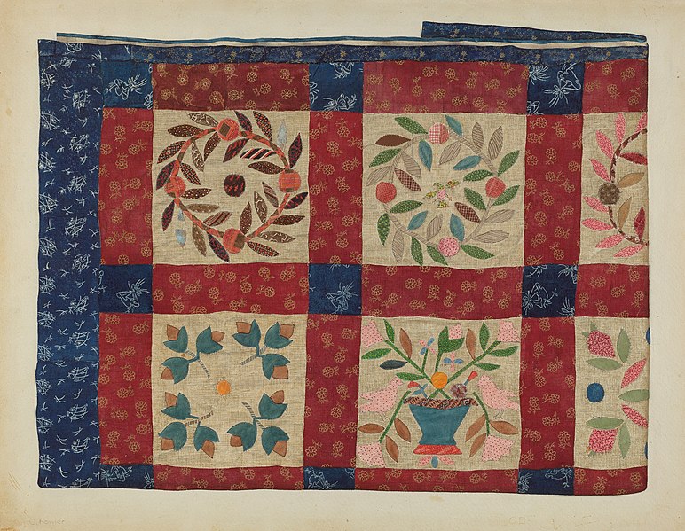 File:Catherine Fowler, Applique Quilt, 1935-1942, NGA 15118.jpg