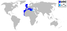 Cepola macrophthalma mapa.svg