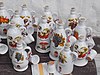 Porcelain palinka bottles