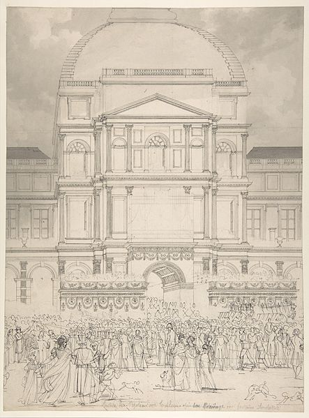 File:Charles Percier, Crowd in Front of the Tuileries Palace During the Wedding of Napoleon to Marie-Louise of Austria.jpg