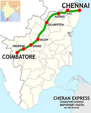 <span class="mw-page-title-main">Cheran Superfast Express</span> Train in India