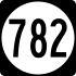 State Route 782 işaretçisi