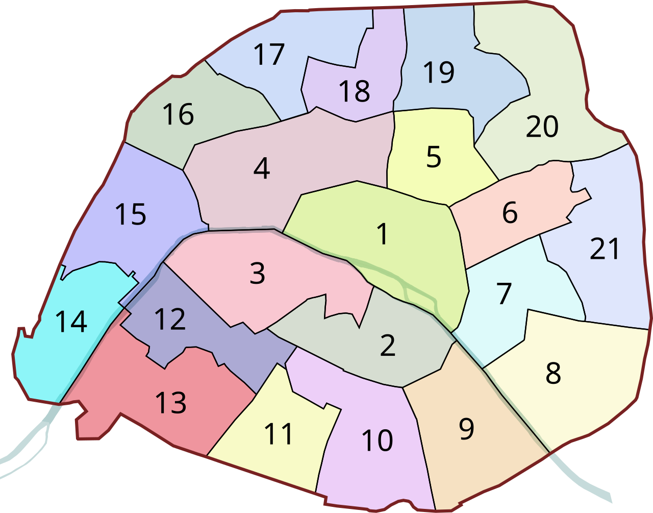 15 округ парижа. Округа Парижа. Административное деление Парижа. Карта Парижа по округам. 21 Округ Парижа.
