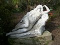 Parc de Clichy. Statue de la Terre endormie.