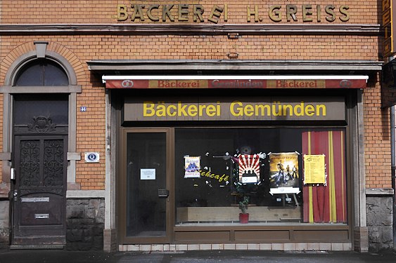 Closed bakery in Bad Kreuznach, Germany