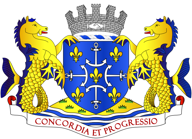 Fișier:Coat of arms of Port Louis, Mauritius.svg