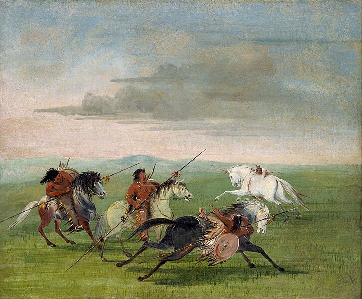 File:Comanche Feats of Horsemanship-George Catlin.jpg