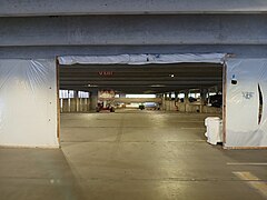 Construction in the garage, Huntington station.jpg