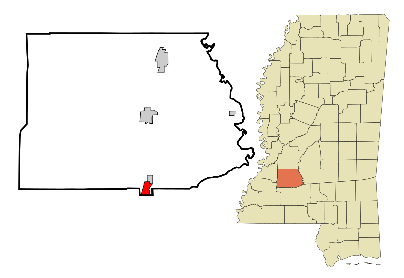 File:Copiah County Mississippi Incorporated and Unincorporated areas Wesson Highlighted.svg