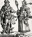 Корнеліс Антоніс. Гравюра Алегорія чоловічої і жіночої мудрості, 1530 рік