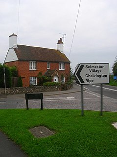 Selmeston village in United Kingdom