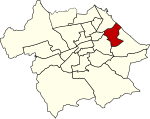 Location of Craigentinny ward Craigentinny ward in Edinburgh Corporation.svg