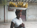 Image 32A woman carrying bananas. (from Culture of the Democratic Republic of the Congo)