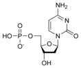 Estructura quimica de la desoxicitidina monofosfat