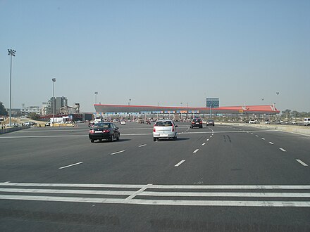 The 32 lane toll gate at National Highway 8 is the largest in Asia and third largest in the world