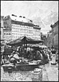 Die Gartenlaube (1886) b 717.jpg (S) Die ehemaligen Fischstände auf dem Spittelmarkt in Berlin Nach einer Originalzeichnung von Hans Herrmann