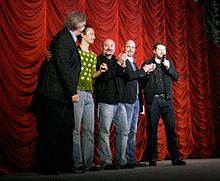 Mit Andreas Prochaska, Uwe Lubrich, Alfred Schwarzenberger und Danny Krausz bei der Premiere von Die unabsichtliche Entführung der Frau Elfriede Ott (2010)