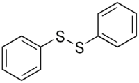 Skelettformel von Diphenyldisulfid