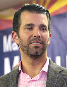 Donald Trump Jr. Son of 45th U.S. President Donald J Trump; American businessman