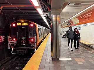 <span class="mw-page-title-main">Downtown Crossing station</span> Subway station in Boston, Massachusetts, US