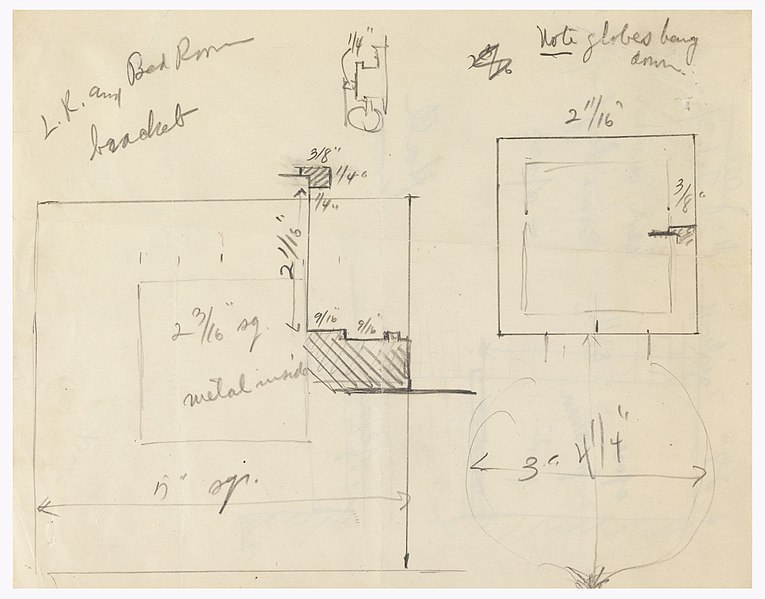 File:Drawing, Living Room and Bedroom Brackets, Hall Mirror, Henry J. Allen Residence, Wichita, Kansas, 1917 (CH 18800301).jpg