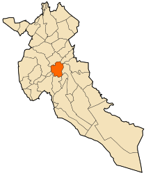 District de Djelfa - Carte