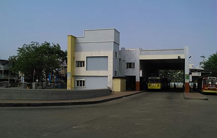 Side view of the station ECIL Bus station.JPG