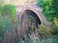 The 19th-century tunnel entrance on the standard gauge branchline to Ladyha colliery