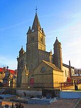 D'Kierch an der Uertschaft Saint-Agnan