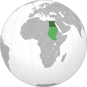 Localização de República do Egipto