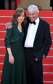 Photo de Paul Verhoeven et Isabelle Huppert au festival de Cannes 2016, pour Elle