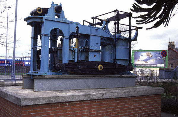 Early side-lever engine designed by Napier, from PS Leven (1823), on display at the Scottish Maritime Museum in Dumbarton