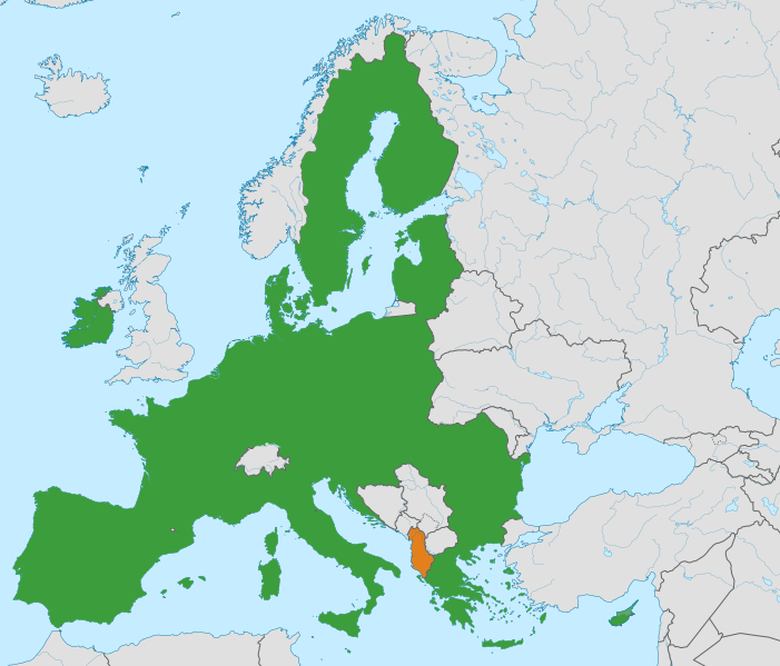 File:European Union Albania Locator.svg