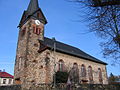 Evangelical church with cemetery walling